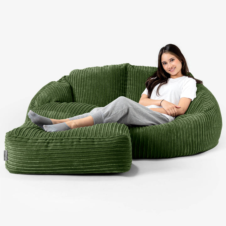 Zitzakbank Bubble - Corduroy Bosgroen 03