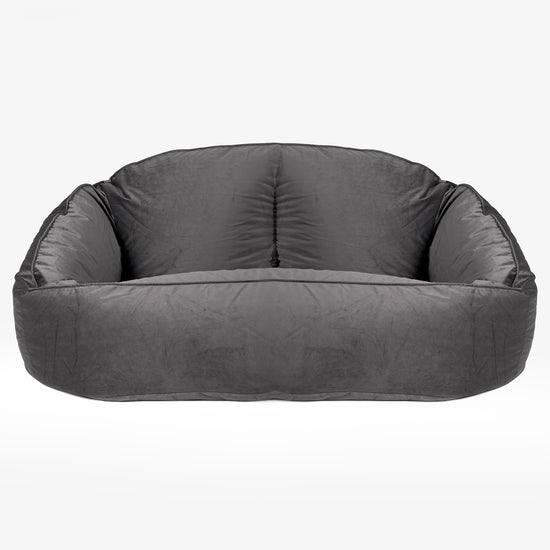 Zitzakbank Bubble - Fluweel Graphite Grijs 01