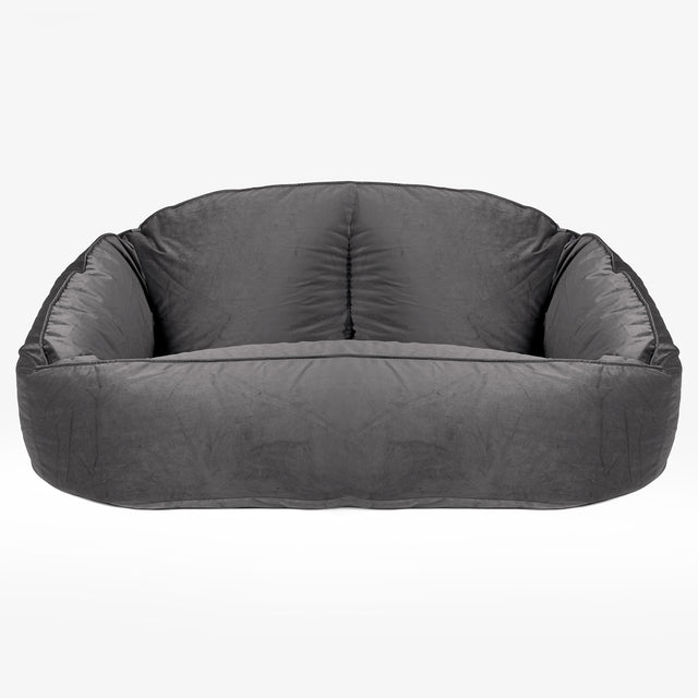 Zitzakbank Bubble - Fluweel Graphite Grijs 01