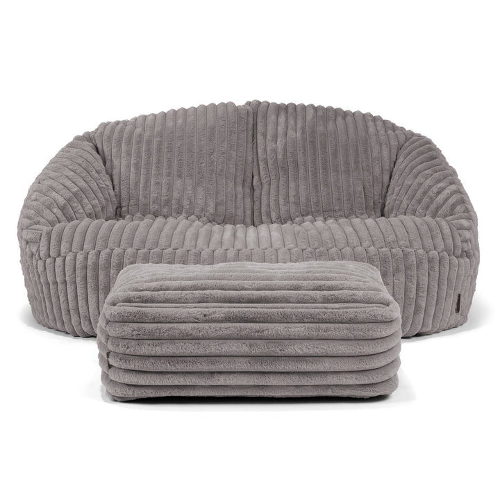Zitzakbank Bubble - Ultra Pluche Corduroy Grijs 02