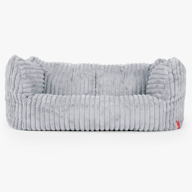 Zitzakbank Ruben - Ultra Pluche Corduroy Eendenei Blauw 01