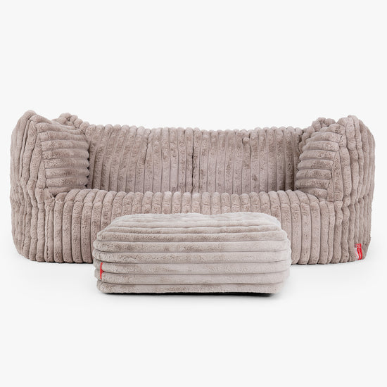 Zitzakbank Ruben - Ultra Pluche Corduroy Mink 02