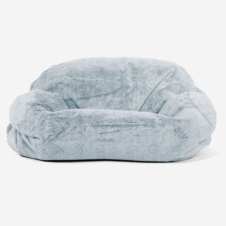 Zitzakbank Sabine - Nepkonijnenbont Stoffig Blauw 02