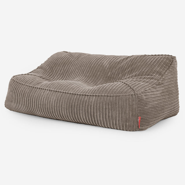 Zitzakbank Sloucher - Corduroy Beigegrijs 01