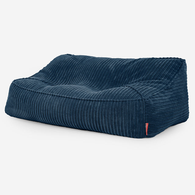 Zitzakbank Sloucher - Corduroy Marineblauw 01
