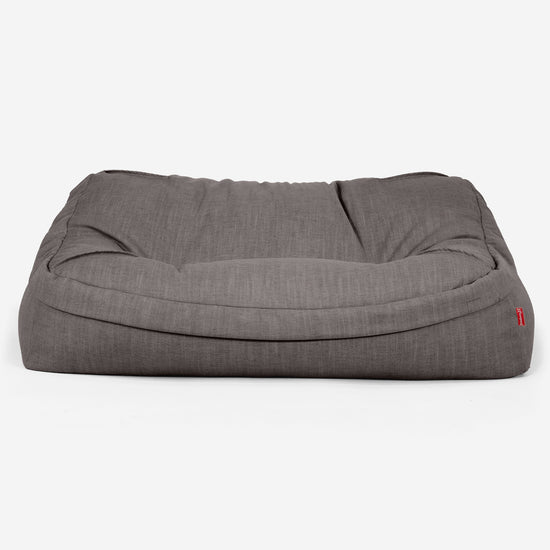 Zitzakbank Sloucher - Linnen Look Leisteengrijs 02