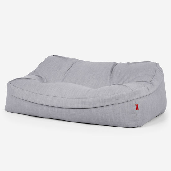 Zitzakbank Sloucher - Linnen Look Zilver 01