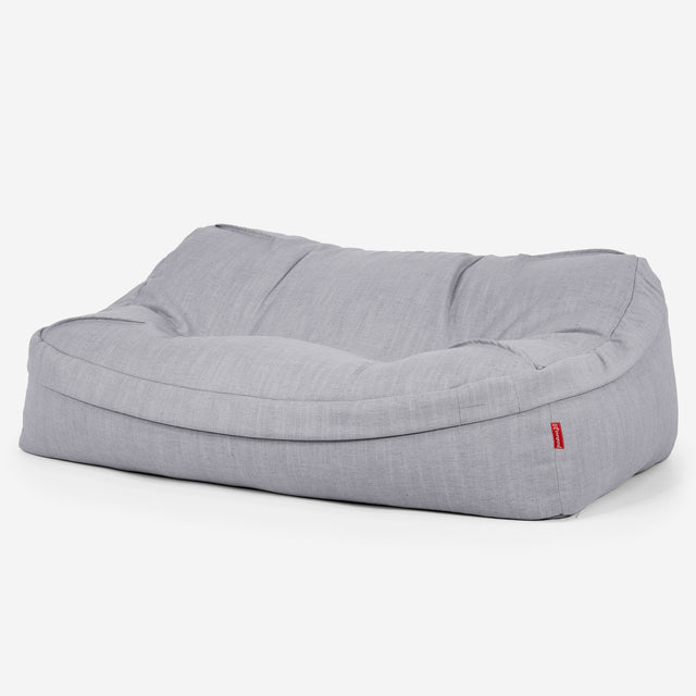 Zitzakbank Sloucher - Linnen Look Zilver 01