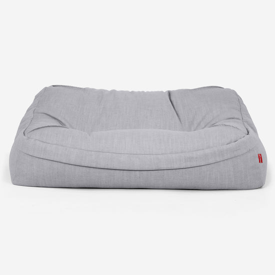 Zitzakbank Sloucher - Linnen Look Zilver 02