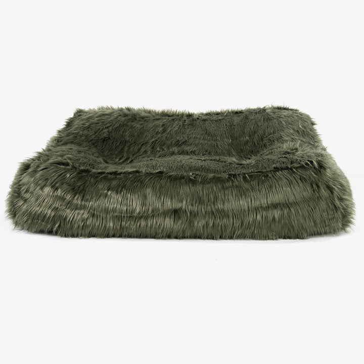 Zitzakbank Sloucher - Mongoolse Imitatiebont Saliegroen 02