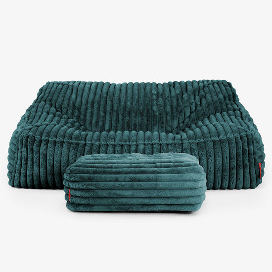 Zitzakbank Sloucher - Ultra Pluche Corduroy Teal 03