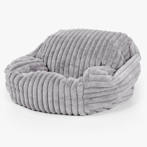 Zitzakfauteuil Sabine - Ultra Pluche Corduroy Grijs