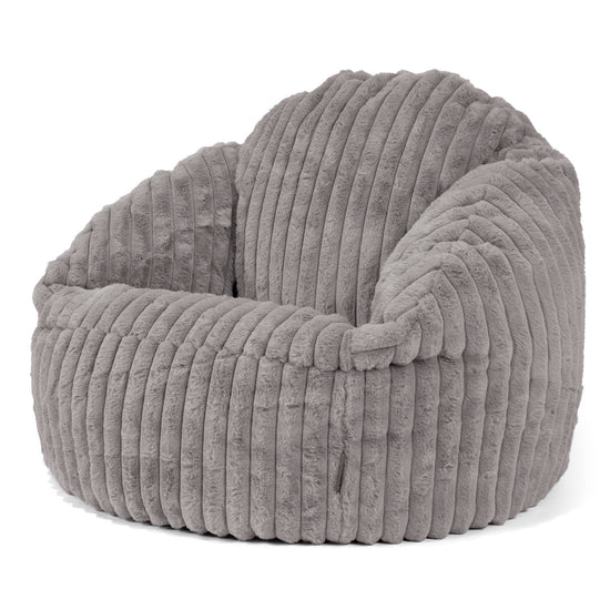 Zitzakstoel Bubble - Ultra Pluche Corduroy Grijs 04