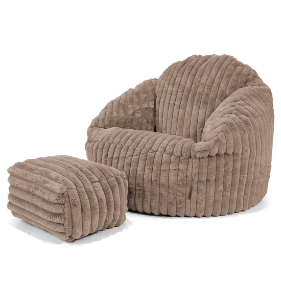 Zitzakstoel Bubble - Ultra Pluche Corduroy Mink 03