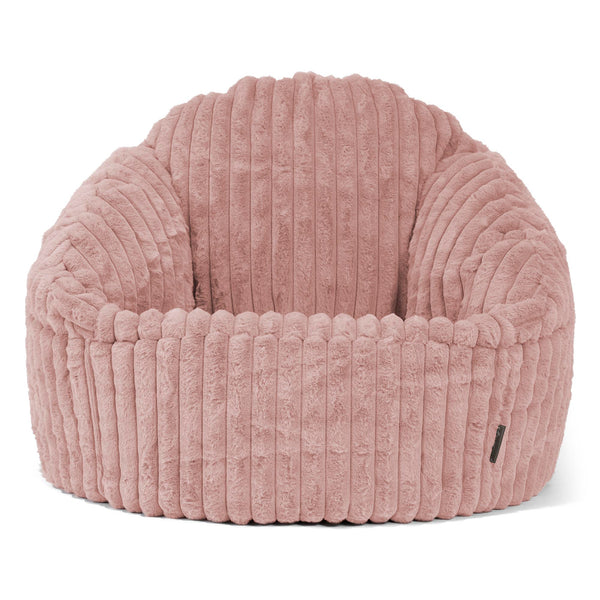 Zitzakstoel Bubble - Ultra Pluche Corduroy Stoffig Roze 01