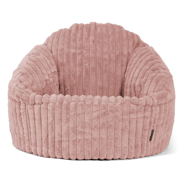 Zitzakstoel Bubble - Ultra Pluche Corduroy Stoffig Roze 01