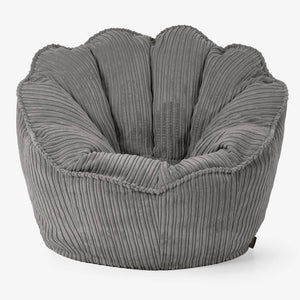 Zitzakstoel Natalia Sacco - Corduroy Graphite Grijs