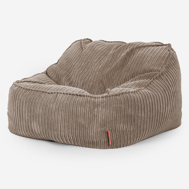 Zitzakstoel Sloucher - Corduroy Beigegrijs 01