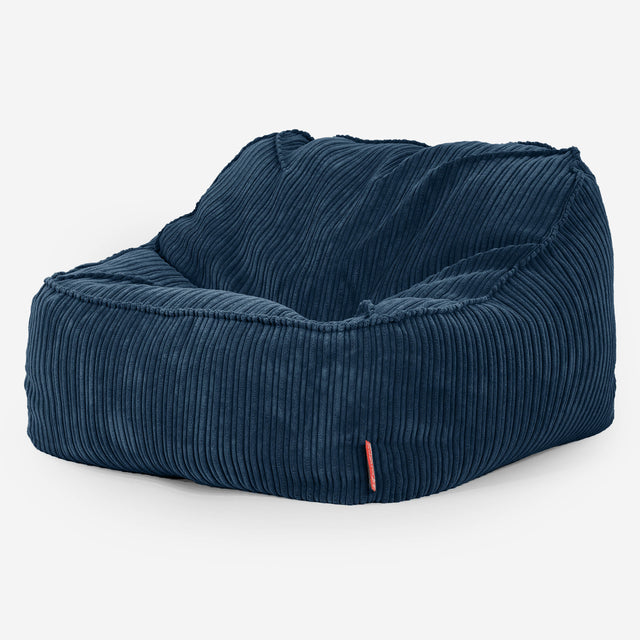 Zitzakstoel Sloucher - Corduroy Marineblauw 01