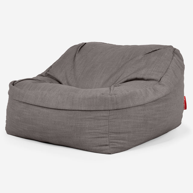 Zitzakstoel Sloucher - Linnen Look Leisteengrijs 01