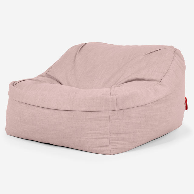 Zitzakstoel Sloucher - Linnen Look Roos 01