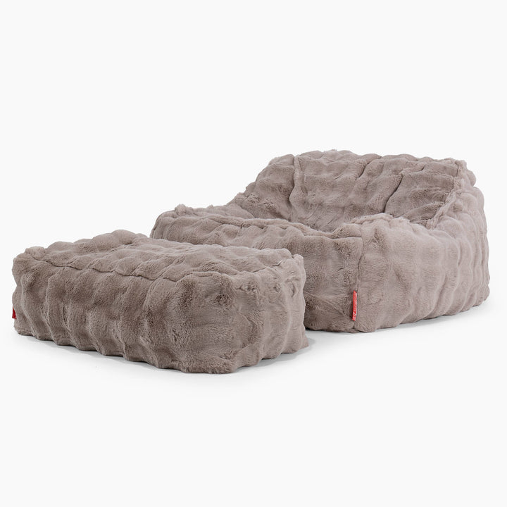 Zitzakstoel Sloucher - Namaakbont Bubble Mink 02