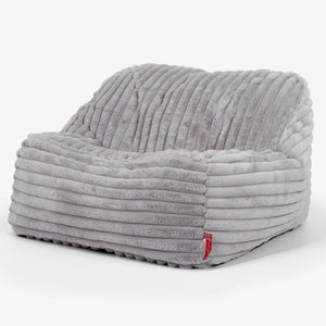 Zitzakstoel Sloucher - Ultra Pluche Corduroy Grijs