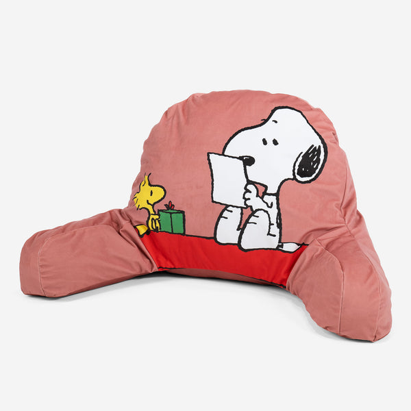Snoopy Leeskussen met Hoge Rugsteun - Snoopy & Woodstock 01