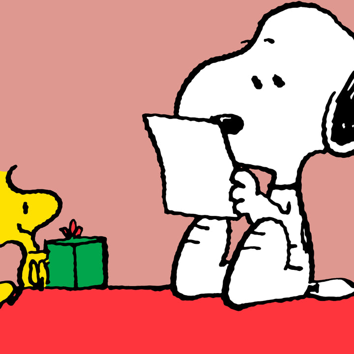 Snoopy Leeskussen met Hoge Rugsteun - Snoopy & Woodstock 03