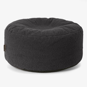 Ronde Poef - Boucle Graphite Grijs