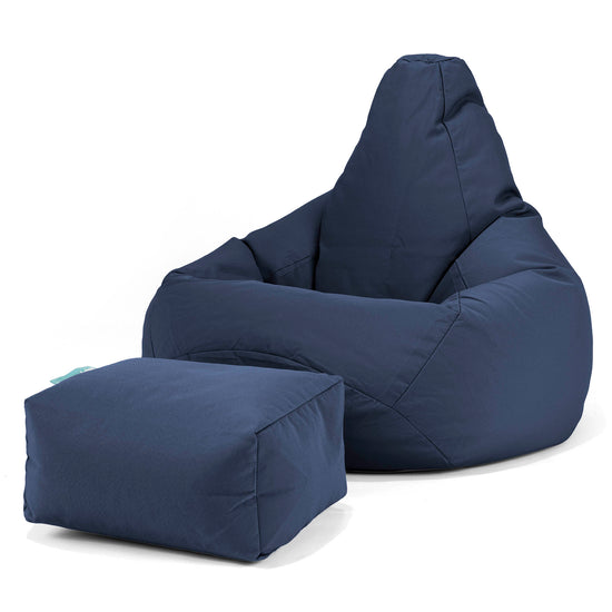 SoleiStorm™ Ultra 2000 h+ Zitzak Gaming Stoel - Olefin Marineblauw 01