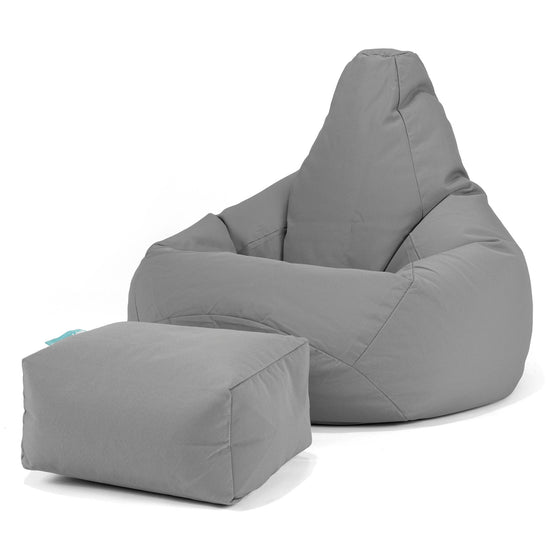 SoleiStorm™ Ultra 2000 h+ Zitzak Gaming Stoel - Olefin Middengrijs 01