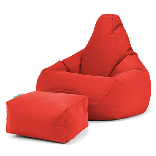 SoleiStorm™ Ultra 2000 h+ Zitzak Gaming Stoel - Olefin Rood 01