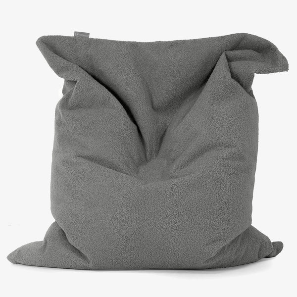 Zitzak Vloerkussen XL - Boucle Grijs 01