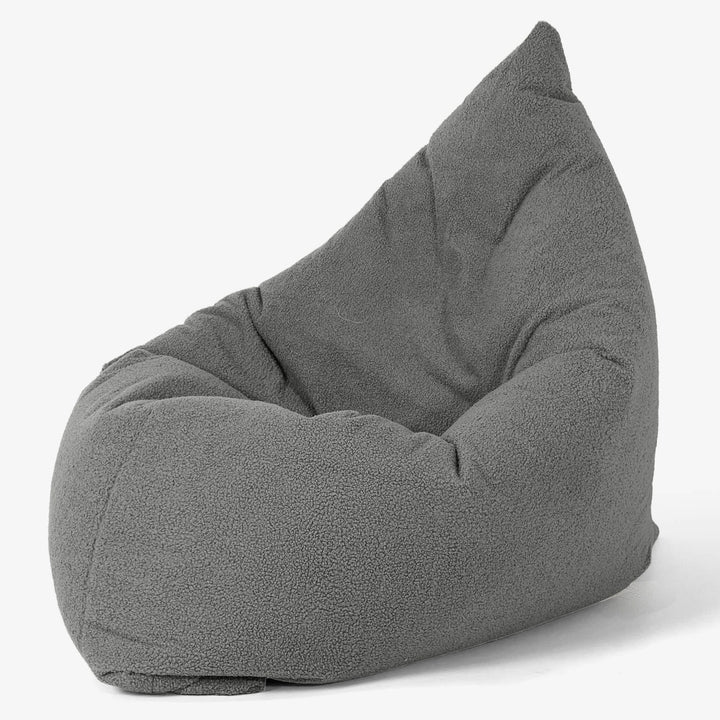 Zitzak Vloerkussen XL - Boucle Grijs 02