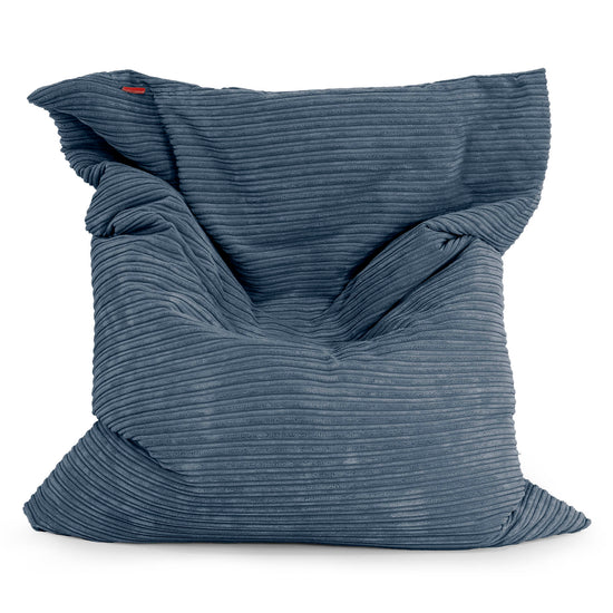 Zitzak Vloerkussen XL - Corduroy Marineblauw 01