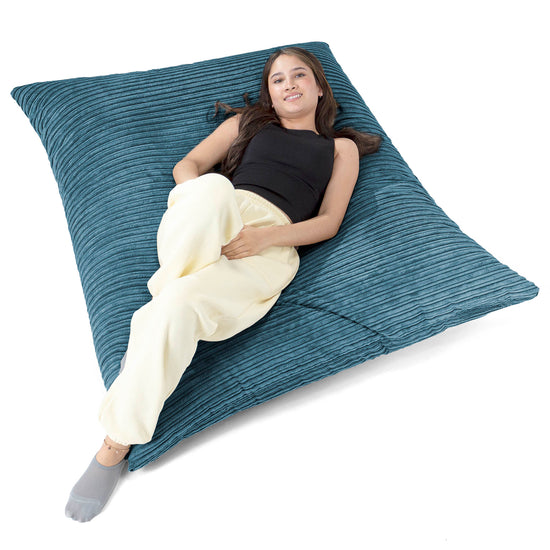 Zitzak Vloerkussen XL - Corduroy Marineblauw 02