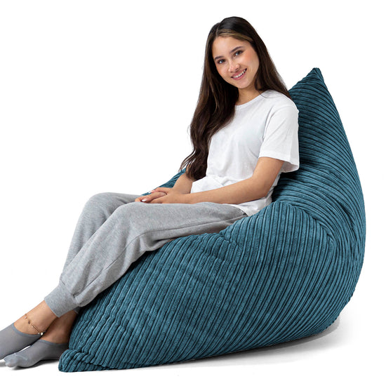 Zitzak Vloerkussen XL - Corduroy Marineblauw 03