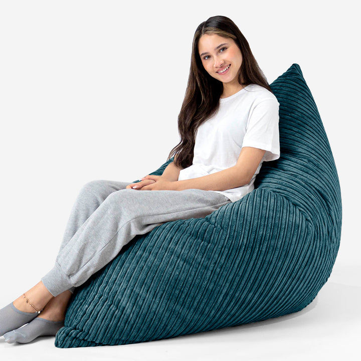 Zitzak Vloerkussen XL - Corduroy Teal 03