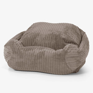 Zitzakfauteuil Sabine - Corduroy Beigegrijs
