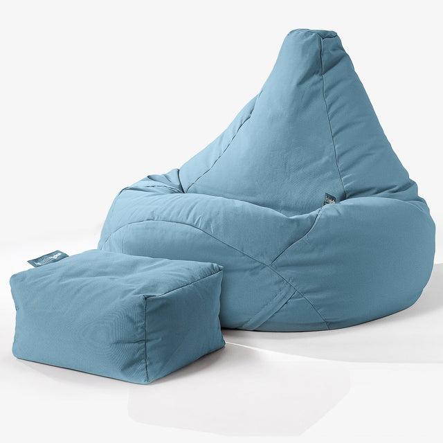 SoleiStorm™ Ultra 2000 h+ Zitzak Gaming Stoel - Olefin Baby Blauw 01