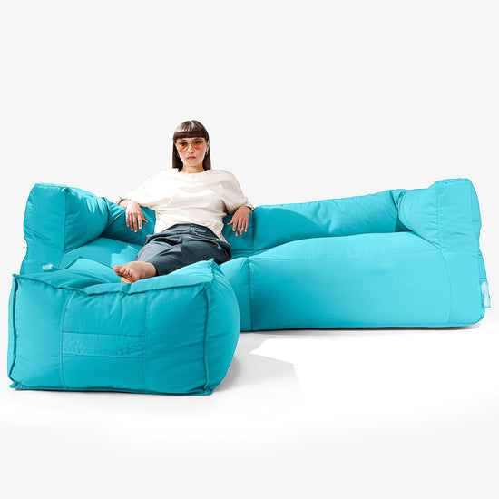 SoleiStorm™ Ultra 2000 h+ 3-zitsbank Zitzak voor Buiten - Olefin Aqua 02