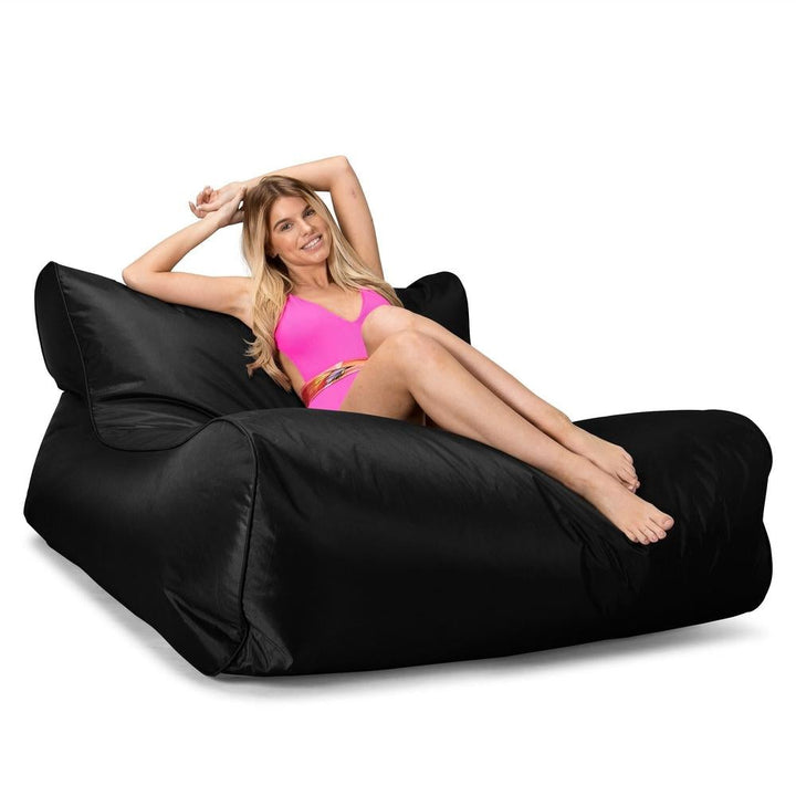 Big Bertha Original, SmartCanvas Enorme Zitzak voor Zwembad Buiten, Zwart