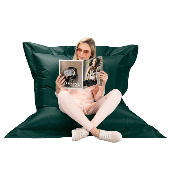 Big Bertha Original, Zitzak XXL, Poef, Donkergroen