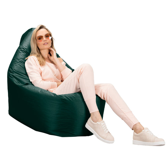 Big Bertha Original, Zitzak XXL, Poef, Donkergroen