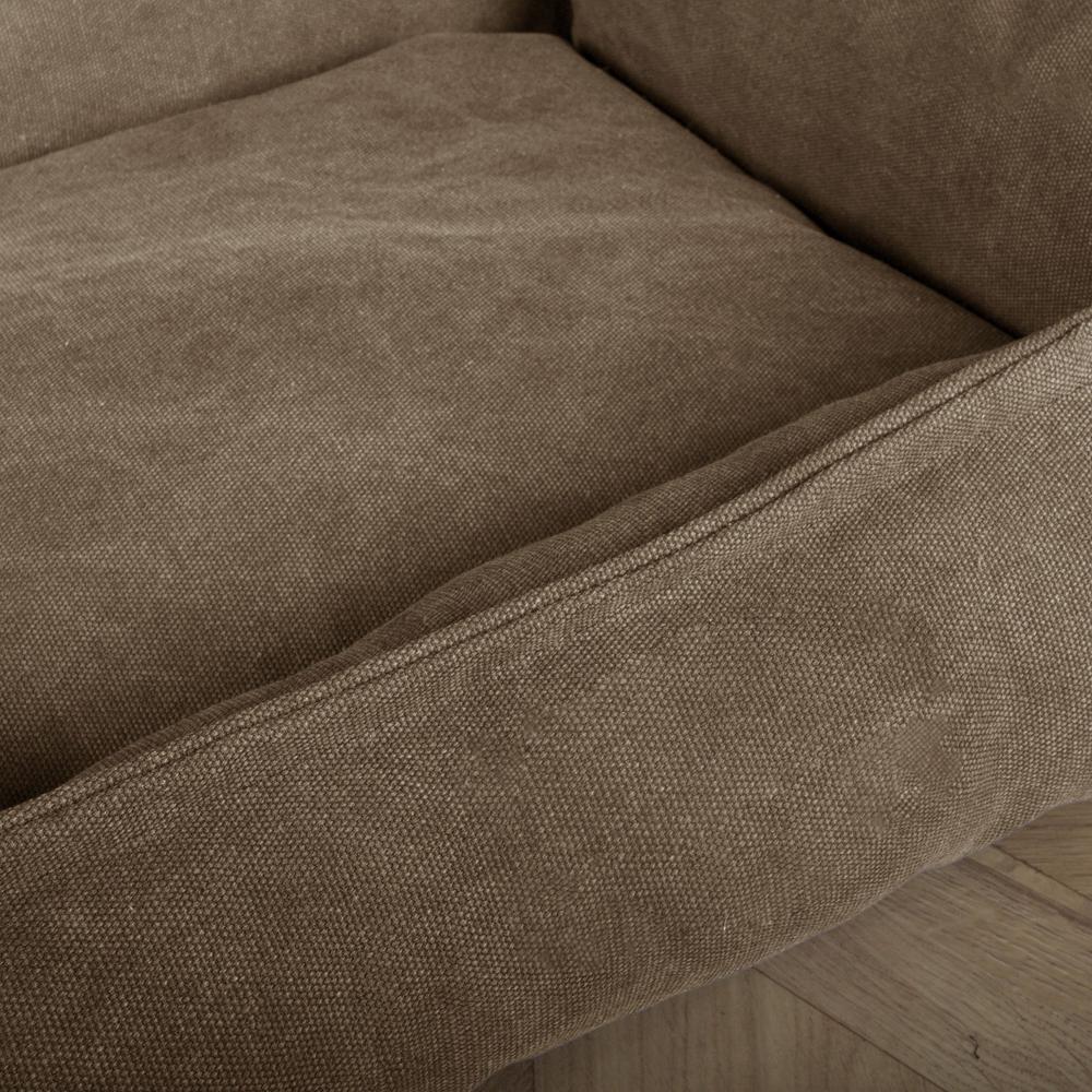 "De Slaapbank Van Mighty-Bark", Orthopedisch Hondenbank, Hondenbed, Hondenmand, Klein, Groot, XXL, Stonewashed Kaki