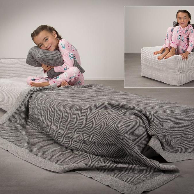 LOUNGE PUG, Avery, Slaapstoel Single, Corduroy Ivoor