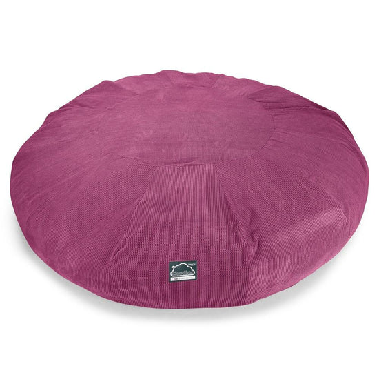 LOUNGE PUG, CloudSac 5000 XXXXXL, Een Titanic Zitzak Bank met Vezel-latex Vlokvulling, Pompom Roze
