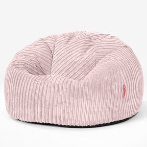 CloudSac 200 Kinderen Zitzak met Vezel-latex Vlokvulling 2-12 jaar oud - Corduroy Blozen Roze