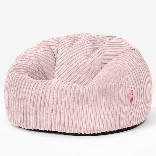 CloudSac 200 Kinderen Zitzak met Vezel-latex Vlokvulling 2-12 jaar oud - Corduroy Blozen Roze 01